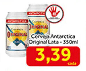 Shibata Supermercados Cerveja Antarctica Original lata 350ml oferta
