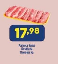 Arena Atacado Panceta suina Resfriada bandeja 1kg oferta