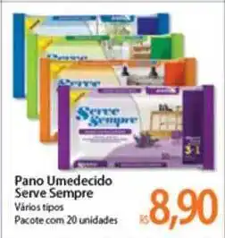 Pano Umedecido Serve Sempre