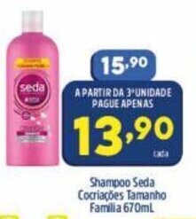 Arena Atacado Shampoo Seda Cocinacoes Tamanho Familia 670ml oferta