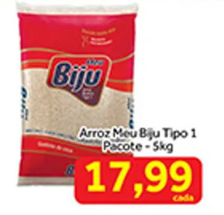 Shibata Supermercados Arroz Meu Biju tipo 1 Pacote 5kg oferta