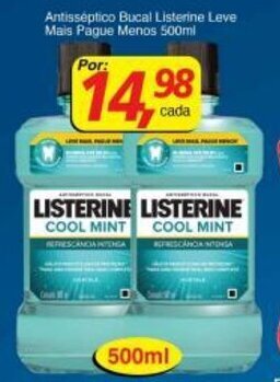 Supermercados Guanabara Antisseptico Bucal Listerine Leve Mais Pague Menos 500ml oferta