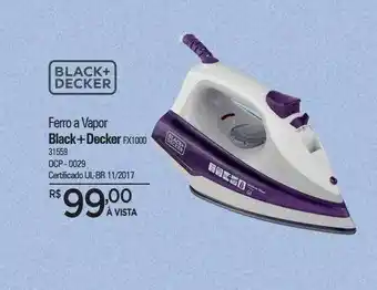 Ferro a vapor black + decker