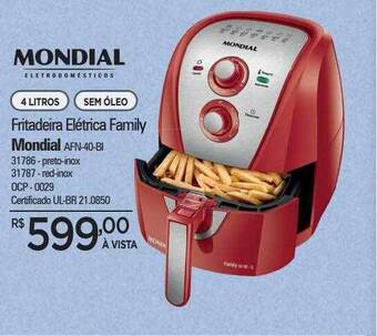 Zenir Fritadeira elétrica family mondial oferta
