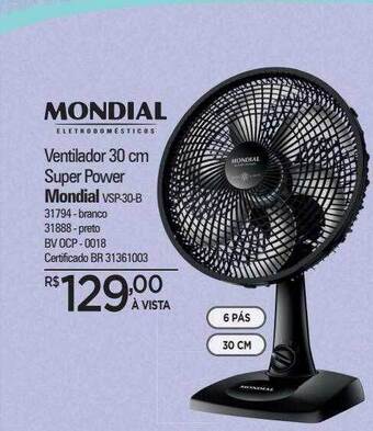 Zenir Ventilador 30 cm super power mondial oferta