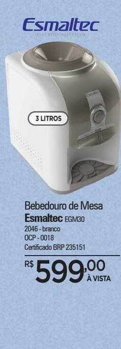 Zenir Bebedouro de mesa esmaltec oferta
