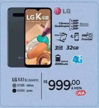 Zenir Lg k41s lm-k410 oferta