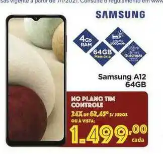 Carrefour Samsung A12 64gb oferta