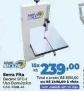 Lojas Becker Serra fita becker oferta