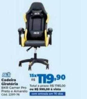 Lojas Becker Cadeira giratória bkr oferta