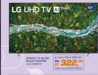 Lojas Colombo Lg uhd tv ai thinq smart tv 4k 60 oferta