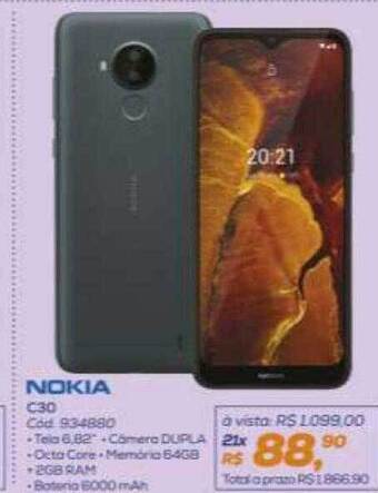 Lojas Colombo Nokia c30 oferta