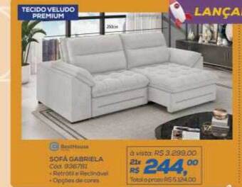 Lojas Colombo Sofá gabriela oferta