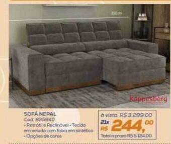 Lojas Colombo Sofá nepal oferta