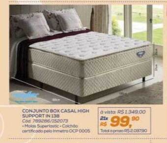 Lojas Colombo Conjunto box casal high support in 138 oferta