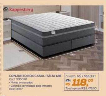 Lojas Colombo Conjunto box casal itália 138 kappesberg oferta