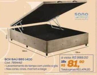 Lojas Colombo Box baú bbs 1400 sono oferta