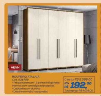 Lojas Colombo Roupeiro atalaia henn oferta