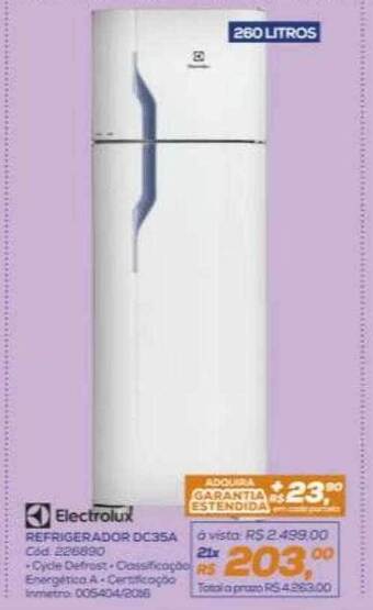 Lojas Colombo Refrigerador dc35a electrolux oferta