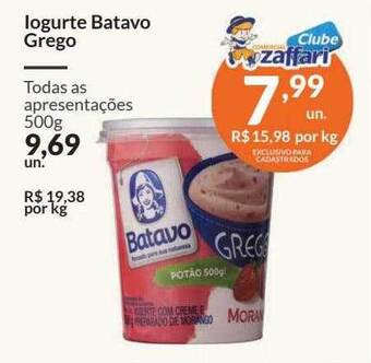 Zaffari Iogurte batavo grego oferta