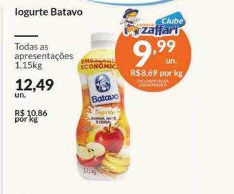 Zaffari Iogurte batavo oferta