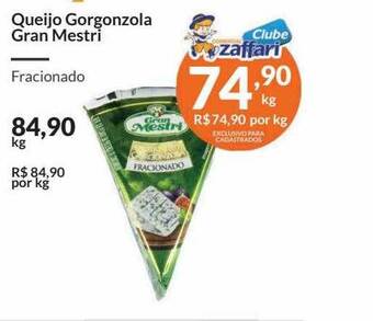 Zaffari Queijo gorgonzola gran mestri oferta