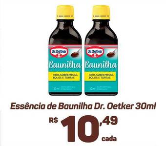 Essência de baunilha dr. oetker