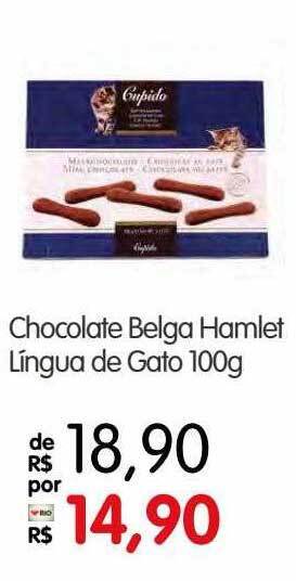 Zona Sul Chocolate belga hamlet língua de gato oferta