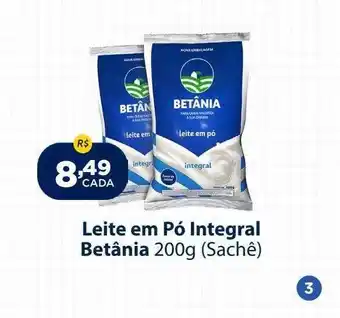 Super Show Leite em pó integral betânia oferta