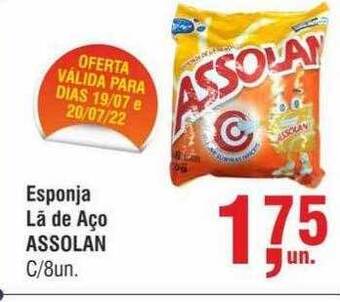 Higa Atacado Esponja lá de aço assolán oferta