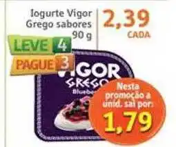 Sonda Iogurte vigor grego sabores leve 4 pague 3 oferta