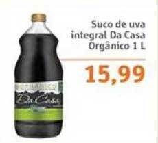Sonda Suco de uva integral da casa orgânico oferta