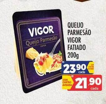 Supermercados Avenida Queijo parmesão vigor fatiado oferta