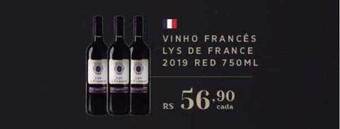 Empório Bahamas Vinho francês lys de france 2019 red oferta