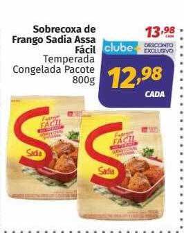 Supermercados Cidade Canção Sobrecoxa de frango sadia assa fácil oferta