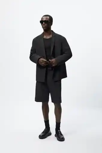 ZARA Bermuda de terno técnica oferta