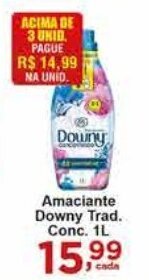 Rossi Supermercado Amaciante Downy Tradicional Conc. 1L oferta