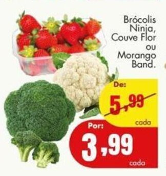 Brocolis Ninja, Couve Flor ou Morango band.