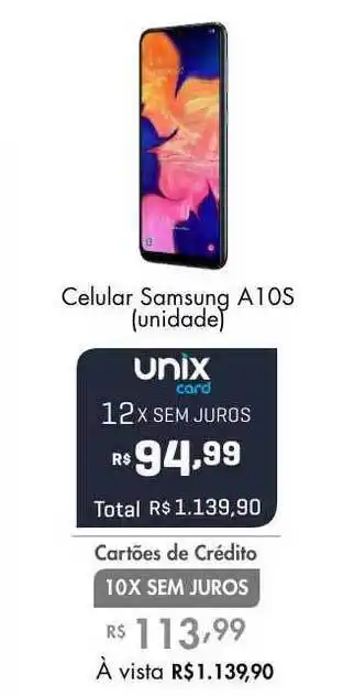 Celular Samsung A10s