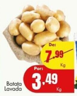Barbosa Supermercados Batata Lavada 1kg oferta