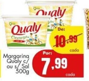 Barbosa Supermercados Margarina Qualy c/ ou s/ Sal 500g oferta