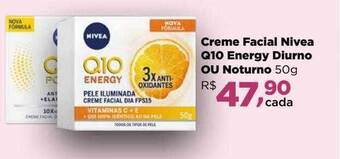 Farmácias Nissei Creme facial nivea q10 energy diurno ou noturno oferta