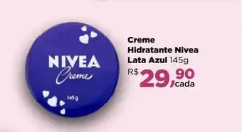 Farmácias Nissei Creme hidratante nivea lata azul oferta