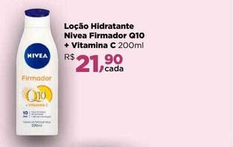 Farmácias Nissei Loção hidratante nivea firmador q10 + vitamina c oferta