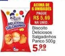 Rossi Supermercado Biscoito Deliciosos Salgadinhos Panco 500g oferta