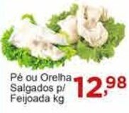 Pe ou Orelha Salgados p/ Feijoada 1kg