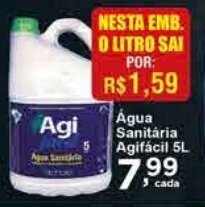 Rossi Supermercado Agua Sanitaria Agi Facil 1L oferta