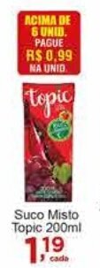 Rossi Supermercado Suco Misto Topic 200ml oferta