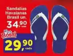 Rossi Supermercado Sandalias Havaianas Brasil un. oferta