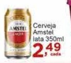 Rossi Supermercado Cerveja Amstel lata 350ml oferta